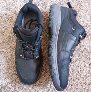 MENS GEORGE BLACK LEATHER TENNIS SHOES SZ 12
